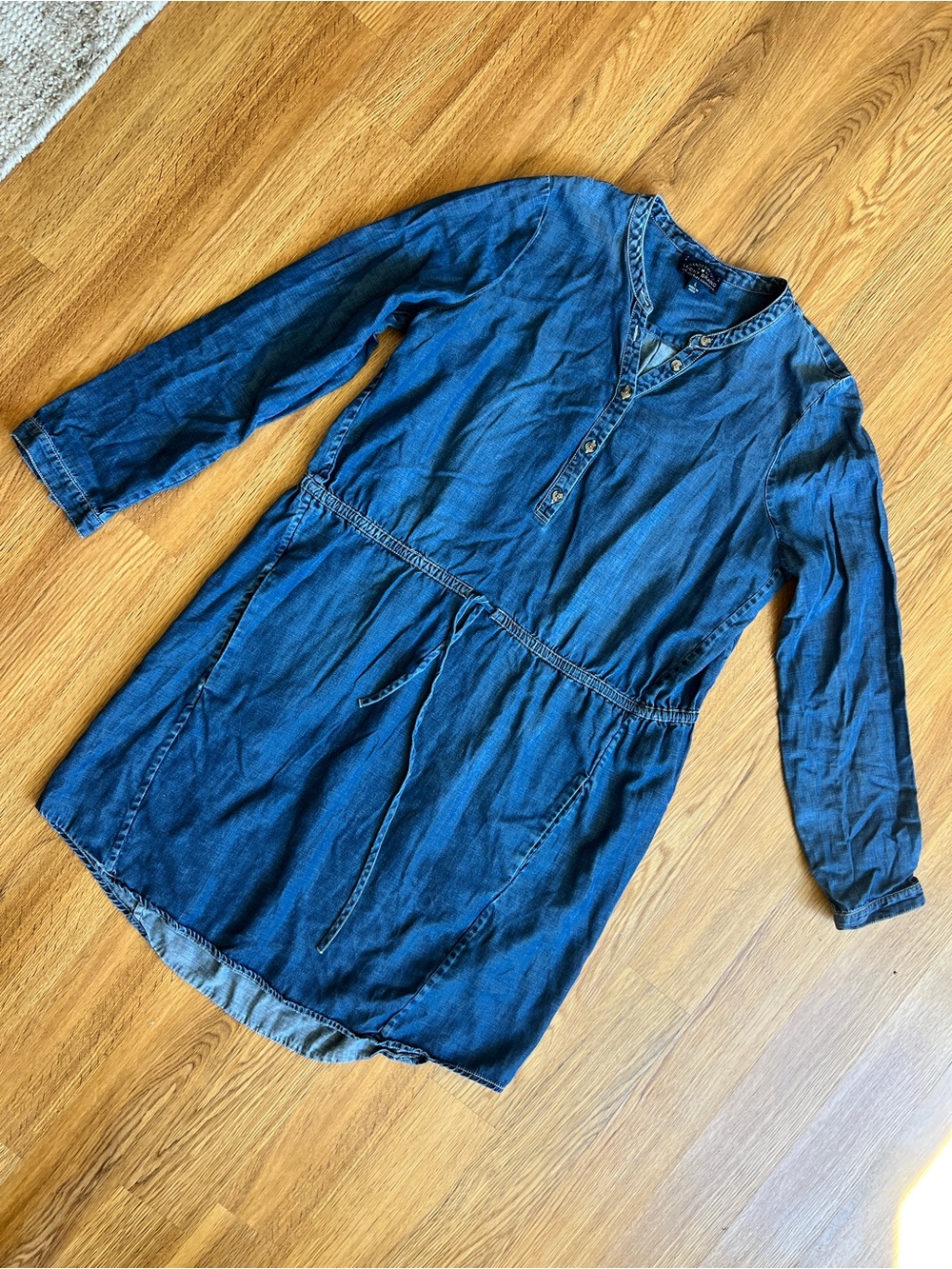 Lucky Brand L women’s denim tunic dress long sleeve